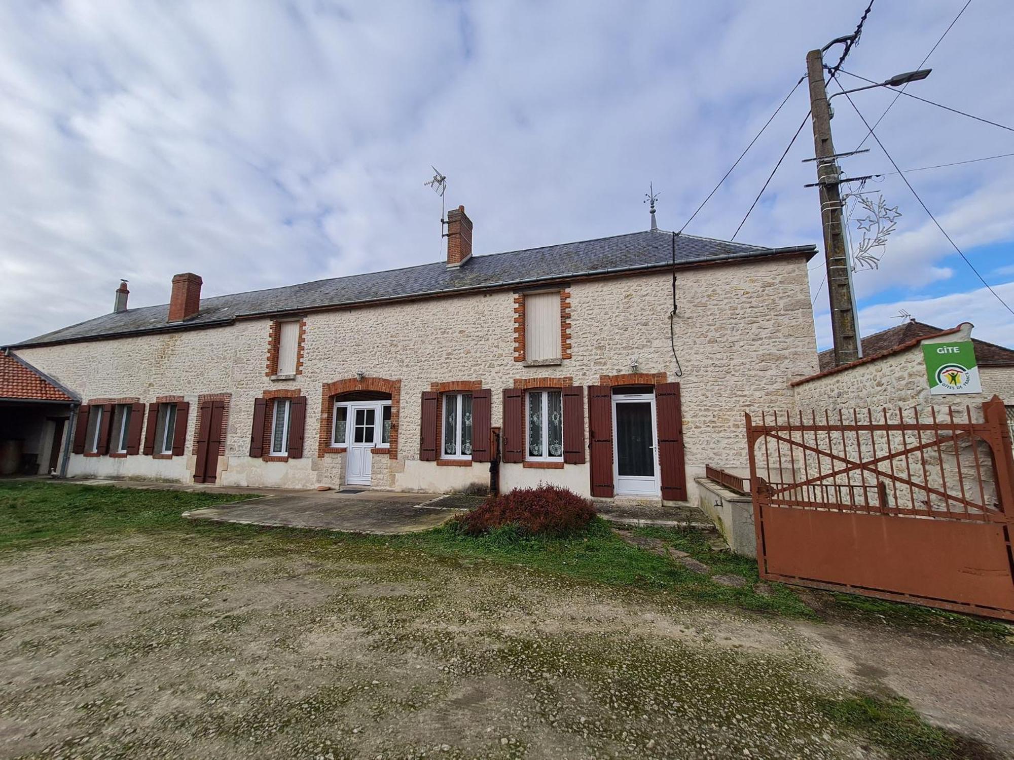 Charmante Longere Gatinaise - Cour Et Jardin Clos, Proche Paris Et Orleans - Fr-1-590-73 Sceaux-du-Gatinais Екстериор снимка